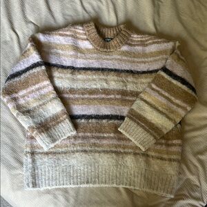 Wild Fable Tan, Pink & Cream Knit Sweater